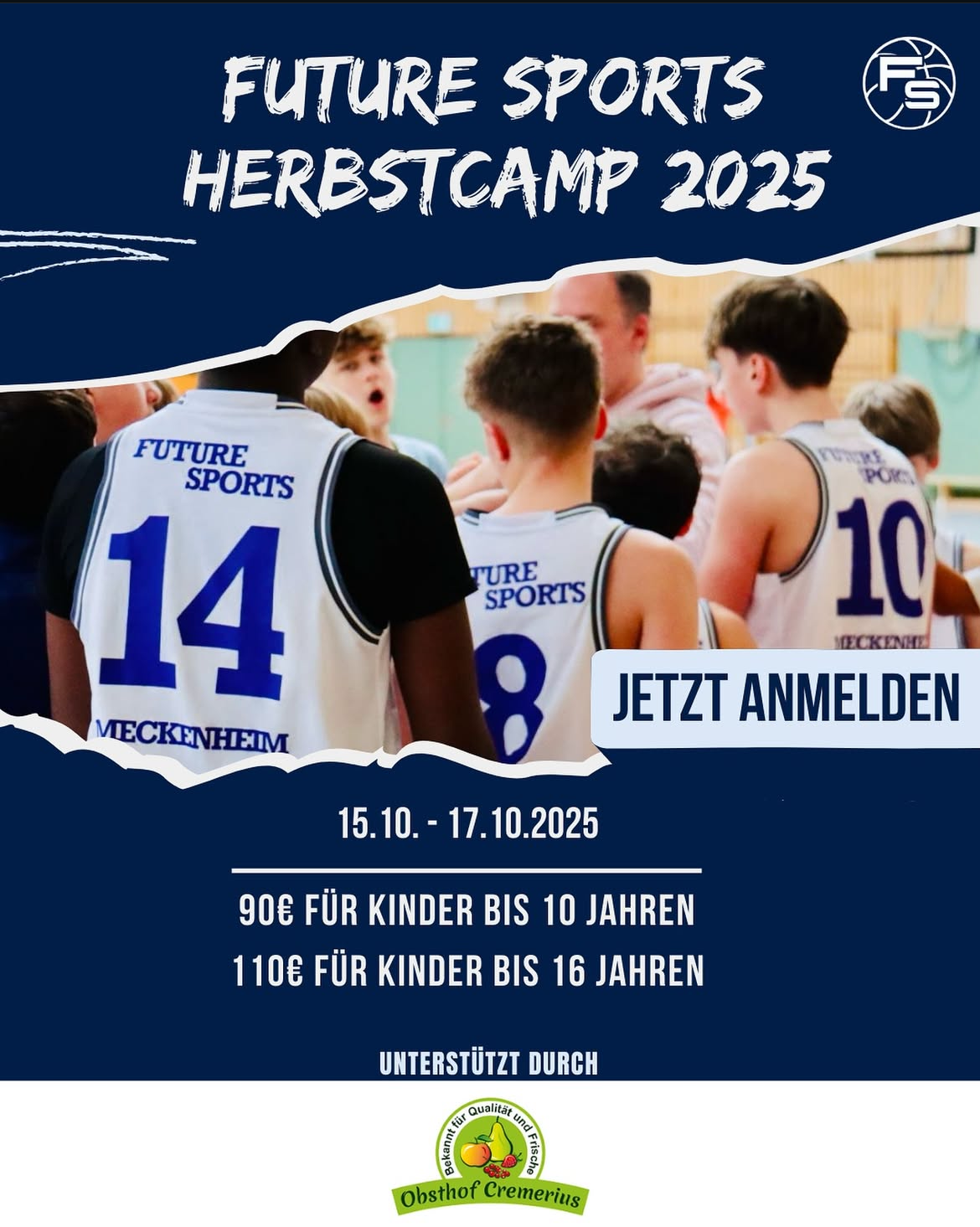 Herbstcamp bei den Basketballern. Meldet euch noch an!